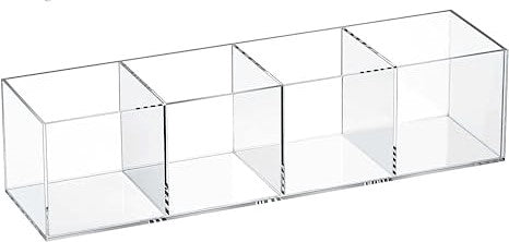 Acrylic box with 4 compartments