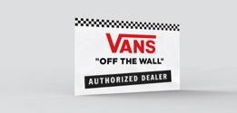 VANS Acrylic logo block WHITE